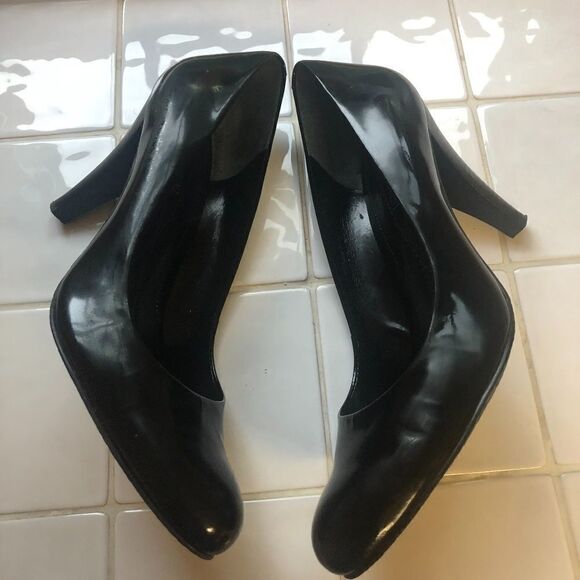 ENZO ANGIOLINI BLACK patent leather stacke… - Picture 5 of 8